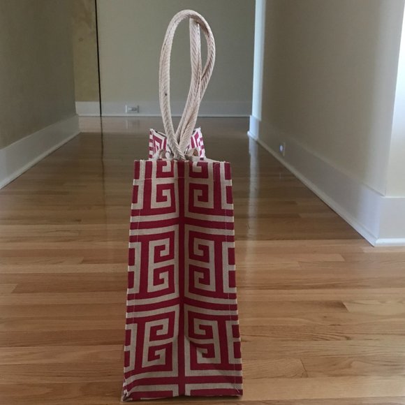 The Royal Standard Red and Tan Canvas Juco Tote - Picture 3 of 10